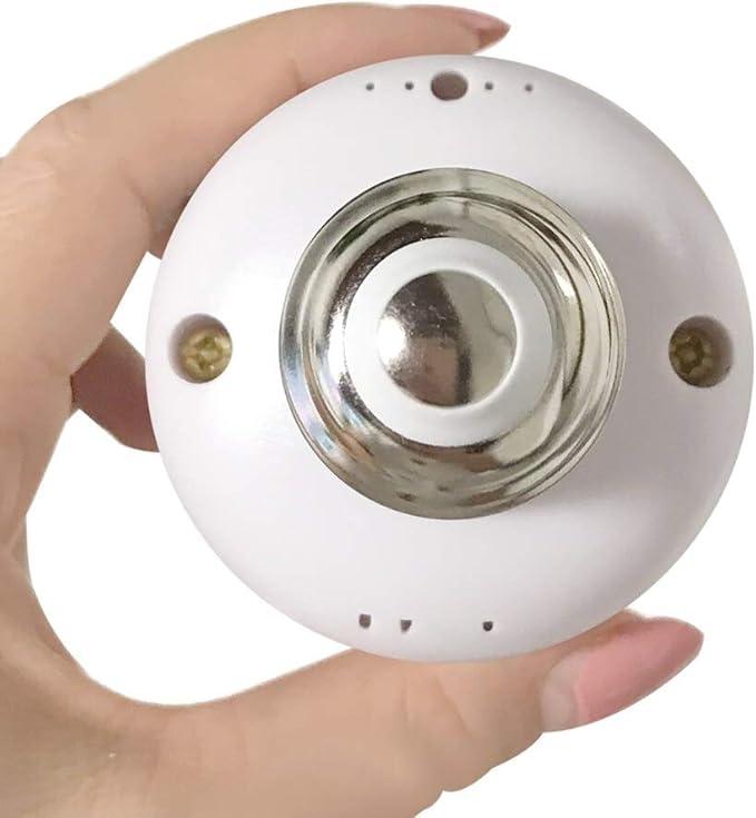 Lamp Bases E27 Screw Sokcet Smart Remote Control Lamp Holder Support Dimming & Timing for AC85-265V LED Lamp Night Light - (Color: White; Base Type: E27)