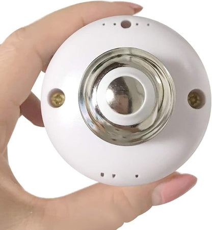 Lamp Bases E27 Screw Sokcet Smart Remote Control Lamp Holder Support Dimming & Timing for AC85-265V LED Lamp Night Light - (Color: White; Base Type: E27)