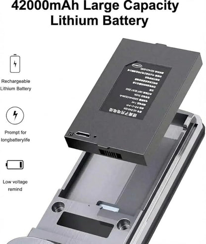 Smart Door Lock with Camera & 3D Face Recognition, Keyless Entry Door Lock with Fingerprint, Password, IC Card, Key, Usmart App Control, Video Doorbell Lock, Mortise Lock for Front Door, Home Security