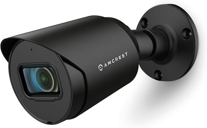 Amcrest 4K Analog Outdoor Security Camera, Bullet 4K (8MP) @15fps, CCTV-Coax-BNC, 98ft Night Vision, IP67 Metal, 125° Angle, Mic, Black (Not an IP Camera) (DVR Required, Not Included) (AMC4KBC28-B-V3)