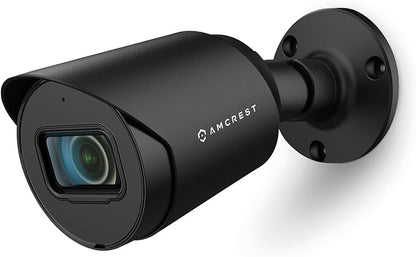 Amcrest 4K Analog Outdoor Security Camera, Bullet 4K (8MP) @15fps, CCTV-Coax-BNC, 98ft Night Vision, IP67 Metal, 125° Angle, Mic, Black (Not an IP Camera) (DVR Required, Not Included) (AMC4KBC28-B-V3)