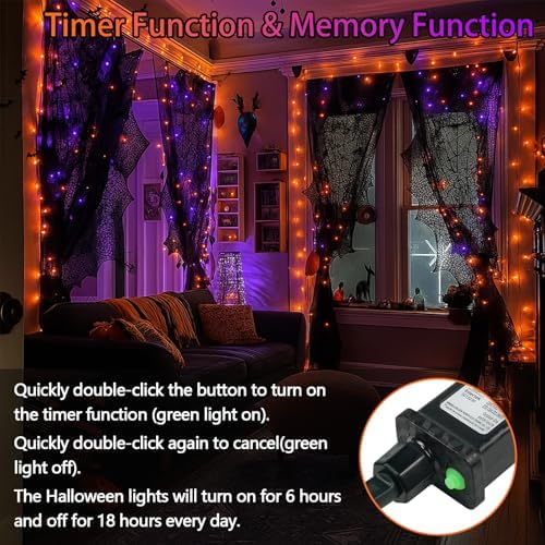 200 LED Connectable String Lights, 66FT Christmas Lights Outdoor Indoor