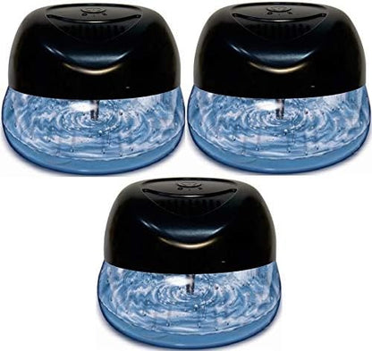 Bluonics Fresh Aire 3-Pack Water Air Washer, Water-Based Air Revitalizer & Room Freshener with 4 Fragrance Bottles, 7-Color LED Night Light and Relaxing White Noise