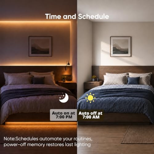APPECK 32.8ft LED Strip Lights, RGBW Strip Lighting with APP Control