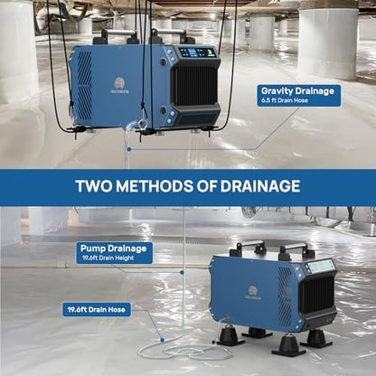 ARGENDON 145 Pint Crawl Spaces Dehumidifier with Pump, Guardian 60P