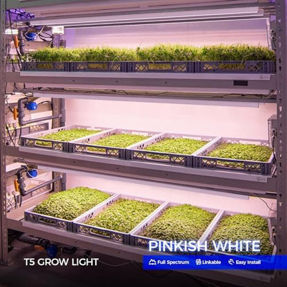 Barrina T5 Grow Lights, Full Spectrum, 4ft 160W (8 x 20W), 8 Packs
