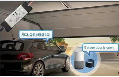Tuya 2 Channel Updated AC 85-250V, Momentary Inching Self-Locking Relay Module,Tuya App Remote Control,WiFi RF Bluetooth Switch Module,Dry Contact,Compatible with Alexa Goolge Home