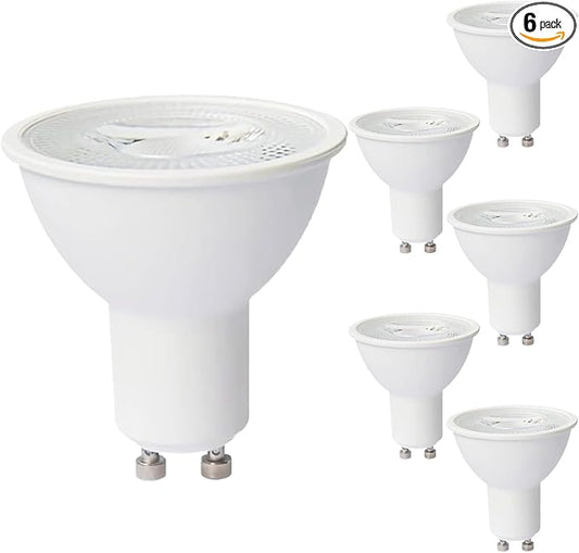 Diodesy- PAR16 LED Bulb Recessed Spotlight Bulb 7W (50W Equivalent) Dimmable 550 Lumens 6500K Daylight GU10 Twist & Lock Base 35° Beam Angle for Track Light Curio Cabinet ETL Listed Pack of 6