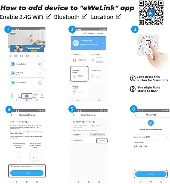 EWeLink 1CH 85-250V Smart Switch,Self-Locking Relay Mobile Phone Remote Control Remote APP On-Off Module, Timing/Delay, Compatible with Alexa Google