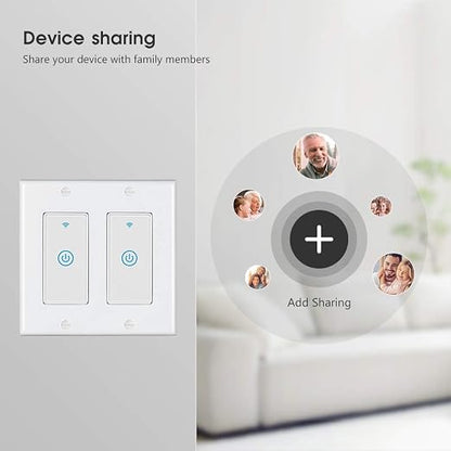 Zigbee Paddle Touch Smart Switch, Compatible with Alexa, Google Home, Hubitat, and HA, Neutral Wire Required (3)
