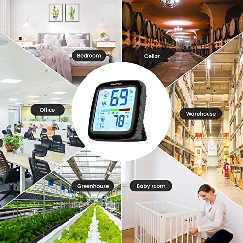 SMARTRO SC42 Professional Digital Hygrometer Indoor Thermometer 2 Pieces