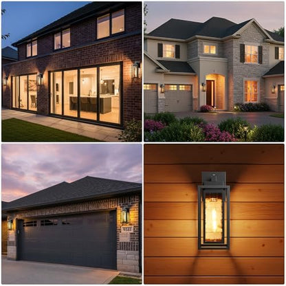 15.78'' Dusk to Dawn Exterior Porch Light Fixture,Outdoor Wall Sconce Light