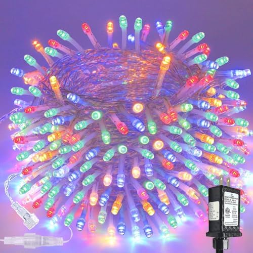 200 LED Connectable String Lights, 66FT Christmas Lights Outdoor Indoor
