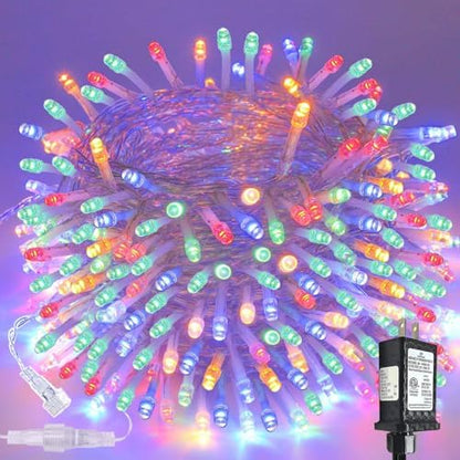 200 LED Connectable String Lights, 66FT Christmas Lights Outdoor Indoor