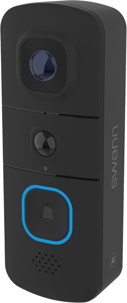 Swann Evo Wireless Video Doorbell Black