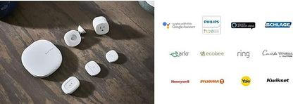 SmartThings Hub 3rd Generation [GP-U999SJVLGDA] Smart Home Automation Hub Home Monitoring Smart Devices - Alexa Google Home Compatible - Zigbee, Z-Wave, Cloud to Cloud Protocols – White