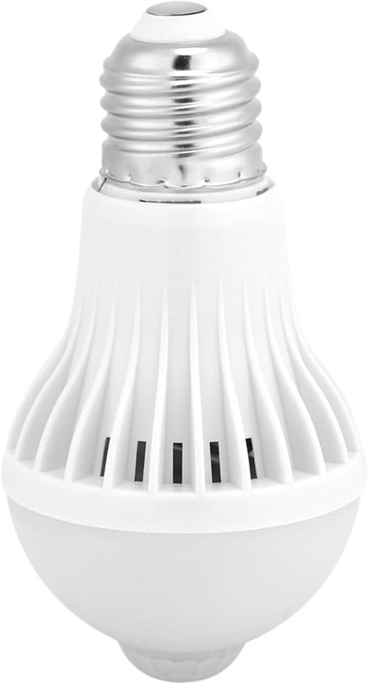 Keenso 7W E27 Motion Sensor Light Bulb, Smart Infrared Sensor PIR LED Bulbs, Auto On/Off Night Light for Outdoor Indoor Stairs Garage Corridor