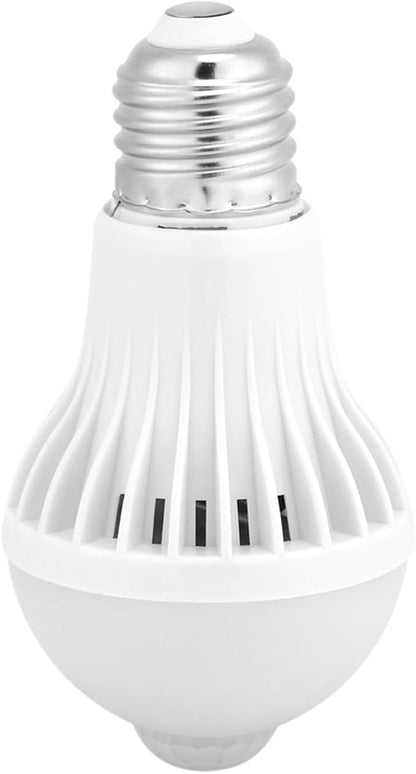 TOPINCN E27 Motion Sensor Light Bulb, Smart Infrared Sensor PIR LED Bulbs, Auto On/Off Night Light for Outdoor Indoor Stairs Garage Corridor(7w)