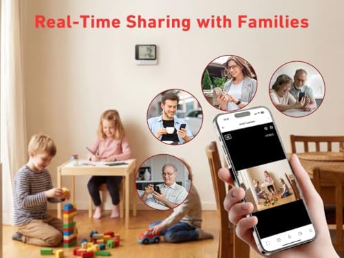 Hygrometer with Camera 4K WiFi Nanny Cam with Humidity and Tempreture Monitor, Motion Detection, Night Vision, Live View by Phone