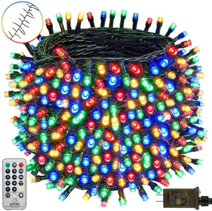 BHCLIGHT 50FT 1000LED Cluster Christmas Lights with Remote, Multicolor
