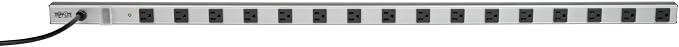 Tripp Lite 16 Outlet Surge Protector Power Strip, 15ft Long Cord, Metal, Lifelong Warranty (SS7415-15),Silver