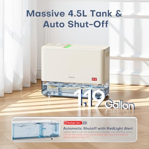 1500 Sq.Ft Dehumidifier for Basement with Drain Hose and 1.2 Gal Tank