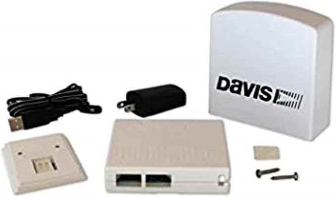 Davis Instruments AirLink Professional Air Quality Sensor for Indoor or Outdoor use. Provides Air Quality Index, Temperature, Humidity, Dew Point, Heat Index
