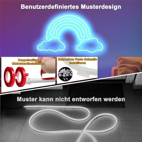 Cozylady RGB Neon Light LED Rope Light,Waterproof Bluetooth APP Remote Control Music Sync Strip Light,24V Flexible DIY Silicone Light for Bedroom Home Indoor Outdoor Decoration (100Ft/30M)