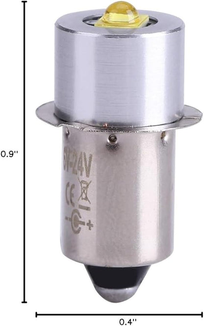 18V Flashlight Super Bright Led Replacement Bulb Upgrade, Emergency Work Light, High Bright Torches 5W 6-24V P13.5S