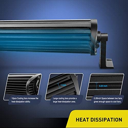 Nilight - NI07B-120W 22" 120w LED Light Bar Flood Spot Combo Driving Lights Fog Lamp off road led lights for SUV ATV Truck 4x4 Boat ,2 Years Warranty