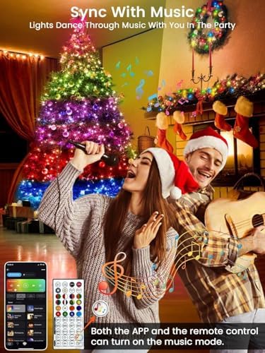 800LED Smart RGB Color Changing String Lights 275FT Halloween Lights App