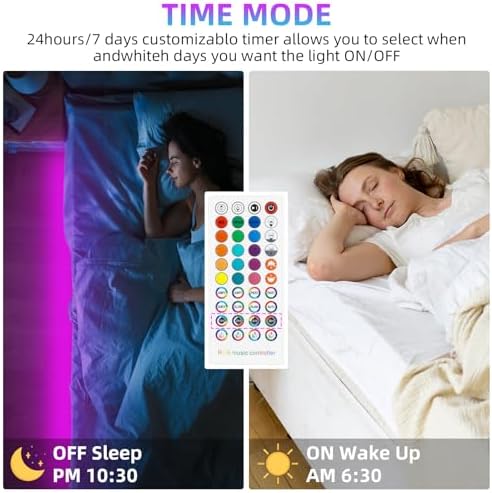RGB Music LED Strip Lights Remote Controller, Smart Bluetooth LED Control