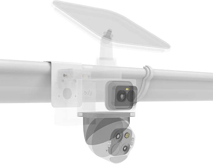 Gutter Mount for eufy PoE NVR Security System S4 Max,eufyCam S4 and eufy PoE Bullet-PTZ Cam S4 Security Camera (White)