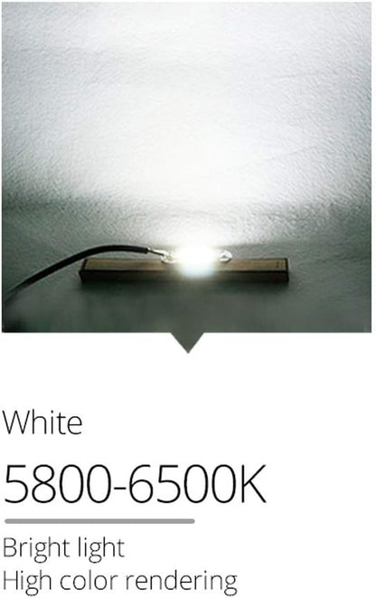 Indoor Lighting, Pack of 3, LED Diode Matrix Chip Lamp AC110V 20W/30W/50W Outdoor COB Spotlight Smart IC No Floodlight Light Source(Cold White,20W 110V)