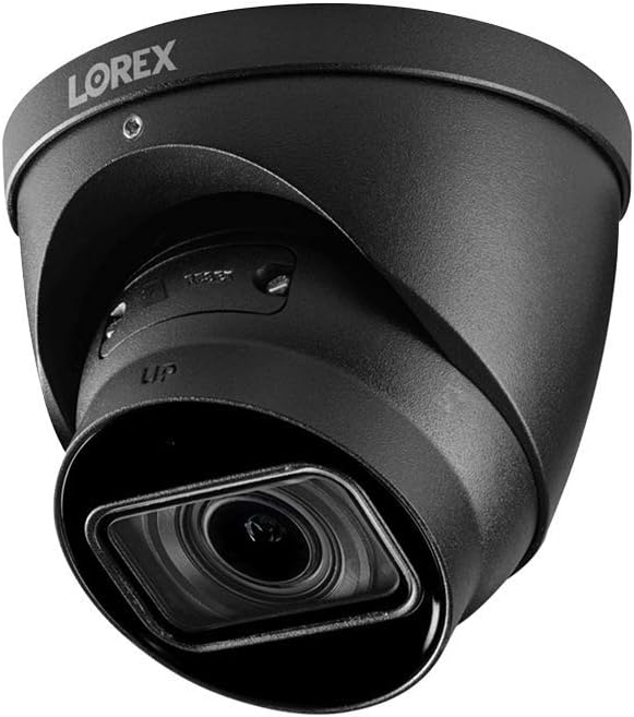 Lorex 4K (8MP) Motorized Varifocal Smart IP Dome Security Camera with Listen-in Audio and Real-Time 30FPS Recording - Black