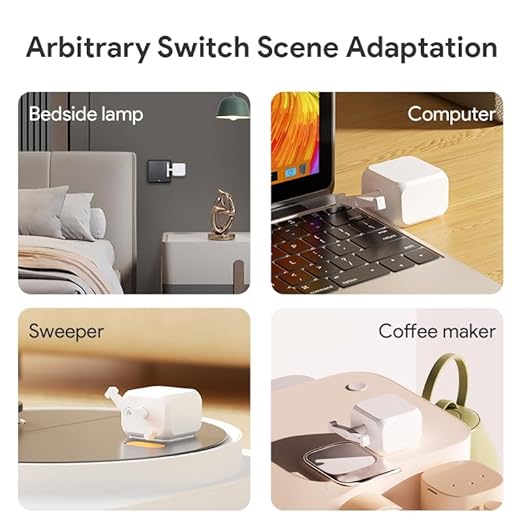 Bluetooth Switch Fingerbot 3nd Generation, Smart Button Pusher,Automatic Light Switch, Timer and APP Control, Add Tuya Bluetooth Hub Make it Compatible with Alexa.
