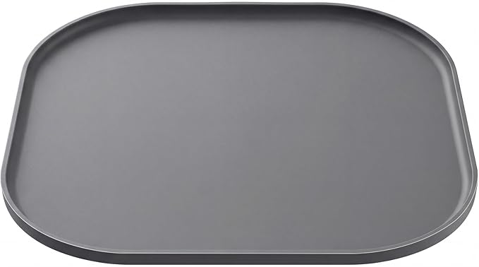 Universal Silicone Humidifier Drip Tray,10.23" Waterproof Floor Protector Compatible for LEVOIT, Dreo, Homvana & ASAKUKI,Leak-Proof & Moisture,Proof Mat with Raised Edges(Gray)
