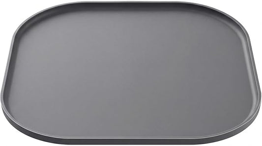 Universal Silicone Humidifier Drip Tray,10.23" Waterproof Floor Protector Compatible for LEVOIT, Dreo, Homvana & ASAKUKI,Leak-Proof & Moisture,Proof Mat with Raised Edges(Gray)