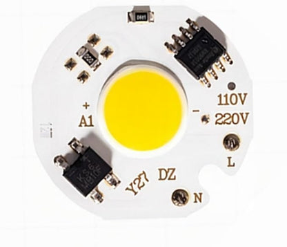 2pcs 3W 5W 7W 9W 10W 12W Y27 LED COB Chip Lamp 220V Smart IC No Need Driver LED Bulb for Flood Light Cold White Warm White(White,220V 10W)
