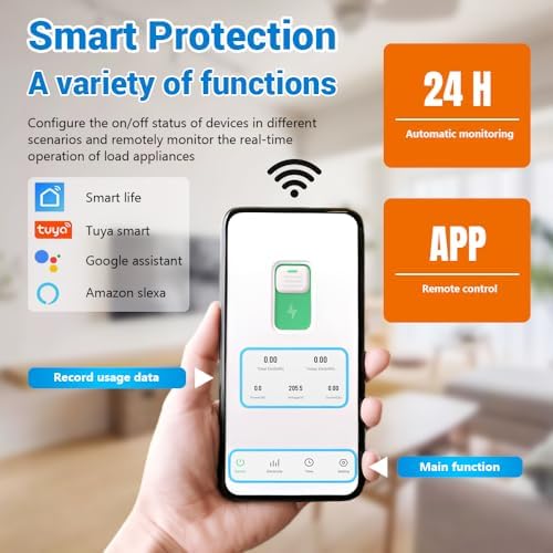 WiFi Circuit Breaker, 1P+N 50A 230V Smart Home Wireless