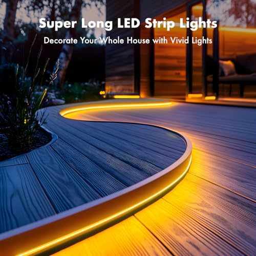 SILFU Neon Rope Lights, 50FT RGB LED Strip Lights