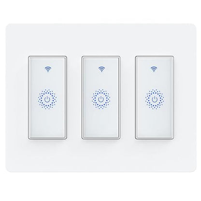 Smart Light Switch WiFi Switch Touch Wall Switch 3 Gang
