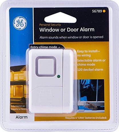 UltraPro Personal Security Window and Door Alarm, 1 Pack, Wireless Chime | DIY Protection, Burglar Alert, Easy Installation, Home Security, Ideal for Home, Garage, Apartment, White, 56789