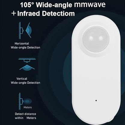 Haozee Smart Motion Sensor, Zigbee PIR Motion Sensor with Illumination, High Sensitivity, Real-time Detection, Zigbee Hub Required, Supports Home Assistant, Smartthings,Hubitat