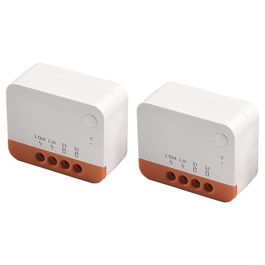 for SONOFF ZBMINI-L2 for ZIGBEE 3.0 Smart Switch Two-Way Relay Module No Neutral Wire Required Voice Control Timer Scene for DIY Home Automation 100-240V(2PCS)