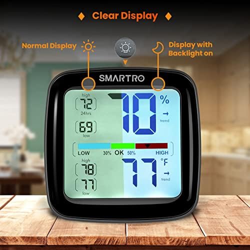 SMARTRO SC42 Professional Digital Hygrometer Indoor Thermometer 2 Pieces