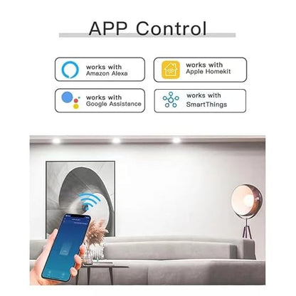 Matter Smart Plug Works with Homekit, Alexa, Google Home, App and Voice Control,UK Standard,16A