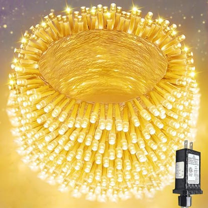 300 LED String Lights, 99FT Extra-Long Christmas Lights Outdoor Indoor