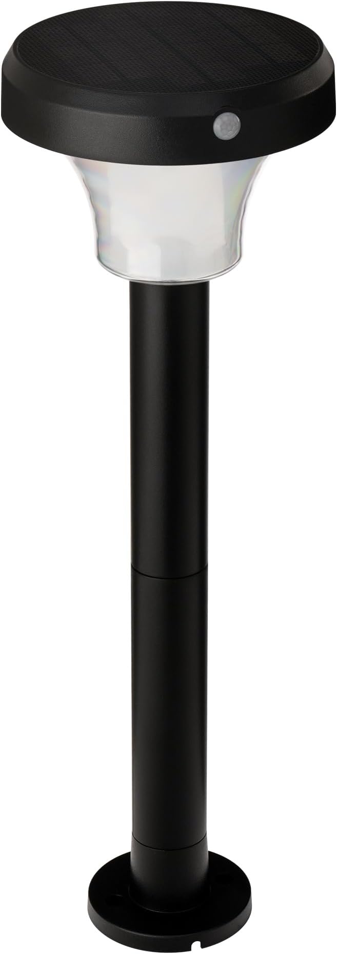 IntelliPath Solar Smart LED Landscape Path or Fence Post with Linkable IR Motion Sensor and Daylight Sensor 160 Lumens 8 Hours on Full Charge RGB Color Changing and Tunable White in Black