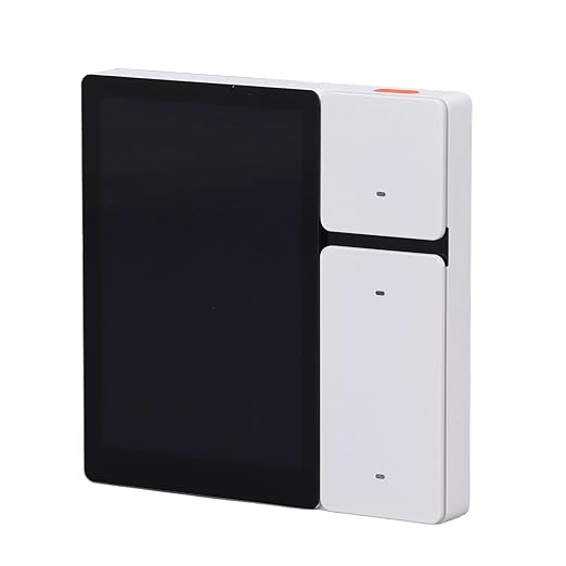 Smart Home Control Panel - 3.5 Inch Full Touchscreen in Wall Mini Scene Wall Switch Panel - 100-240V Interface for Lighting Cameras and Door Locks - Centralized Scene Management